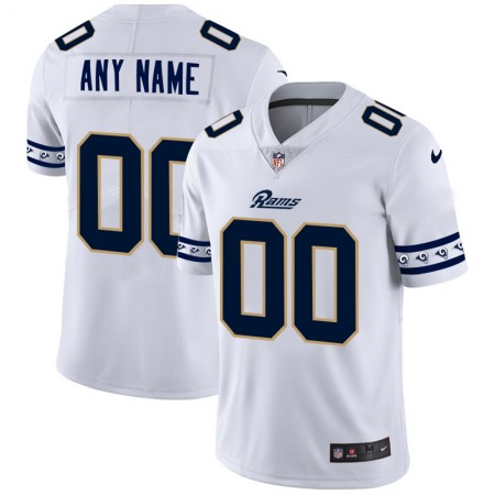 Los Angeles Rams Custom Nike White Team Logo Vapor Limited NFL Jersey