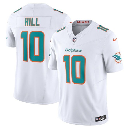 Miami Dolphins #10 Tyreek Hill Nike Men's White Vapor F.U.S.E. Limited Jersey