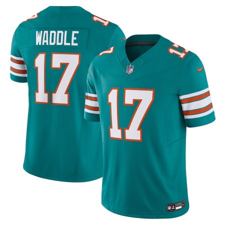 Miami Dolphins #17 Jaylen Waddle Nike Men's Aqua Vapor F.U.S.E. Limited Jersey Alternate