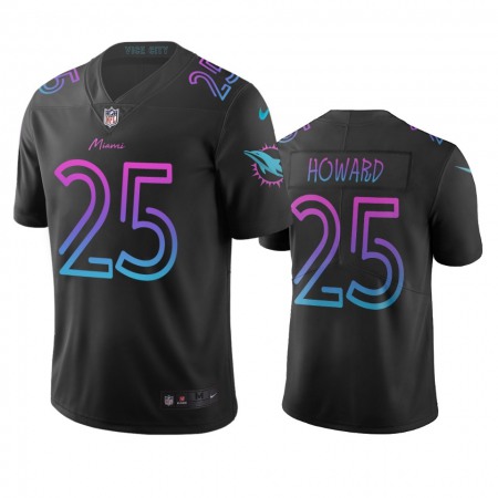 Miami Dolphins #25 Xavien Howard Black Vapor Limited City Edition NFL Jersey