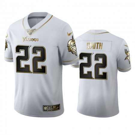 Minnesota Vikings #22 Harrison Smith Men's Nike White Golden Edition Vapor Limited NFL 100 Jersey