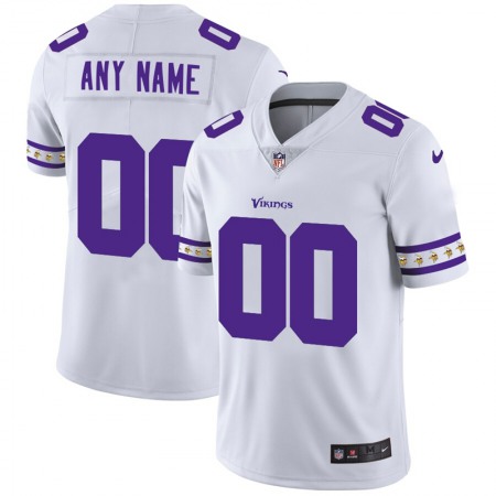 Minnesota Vikings Custom Nike White Team Logo Vapor Limited NFL Jersey