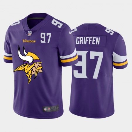 Minnesota Vikings #97 Everson Griffen Purple Men's Nike Big Team Logo Player Vapor Limited NFL Jersey