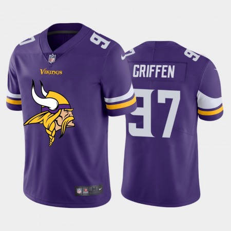 Minnesota Vikings #97 Everson Griffen Purple Men's Nike Big Team Logo Vapor Limited NFL Jersey