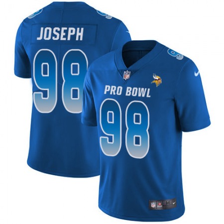 Nike Vikings #98 Linval Joseph Royal Men's Stitched NFL Limited NFC 2018 Pro Bowl Jersey