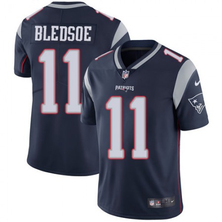 Nike Patriots #11 Drew Bledsoe Navy Blue Team Color Men's Stitched NFL Vapor Untouchable Limited Jersey