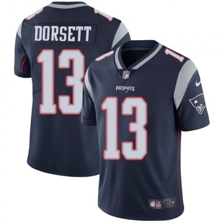 Nike Patriots #13 Phillip Dorsett Navy Blue Team Color Men's Stitched NFL Vapor Untouchable Limited Jersey