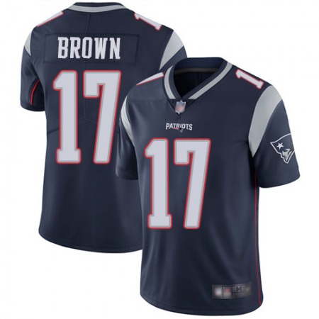 Nike Patriots #17 Antonio Brown Navy Blue Team Color Men's Stitched NFL Vapor Untouchable Limited Jersey