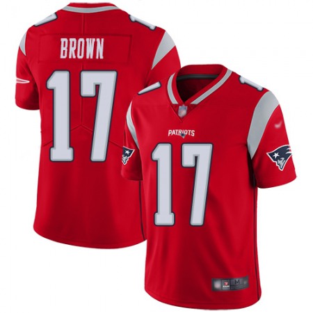 Nike Patriots #17 Antonio Brown Red Men's Stitched NFL Limited Inverted Legend Jersey