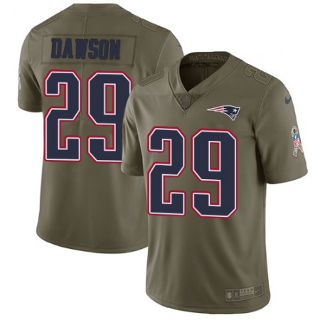 Nike Patriots #29 Duke Dawson Olive Men's Stitched NFL Limited 2017 Salute To Service Jersey