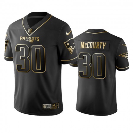 Nike Patriots #30 Jason Mccourty Black Golden Limited Edition Stitched NFL Jersey