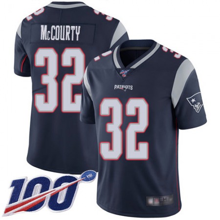 Nike Patriots #32 Devin McCourty Navy Blue Team Color Men's Stitched NFL 100th Season Vapor Limited Jersey