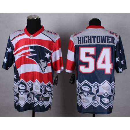 Nike Patriots #54 Dont'a Hightower Navy Blue Men's Stitched NFL Elite Noble Fashion Jersey