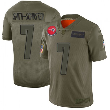 Nike Patriots #7 JuJu Smith-Schuster Camo Men's Stitched NFL Limited 2019 Salute To Service Jersey