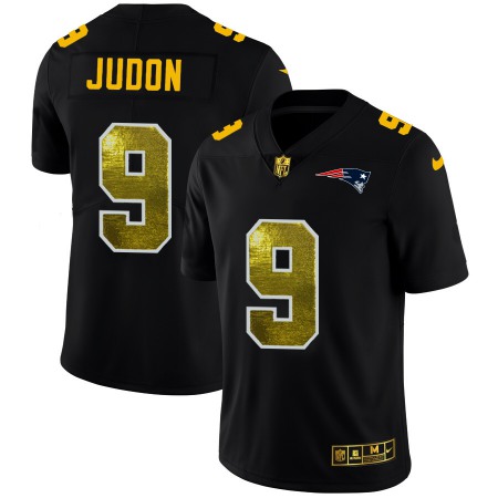 New England Patriots #9 Matt Judon Men's Black Nike Golden Sequin Vapor Limited NFL Jersey