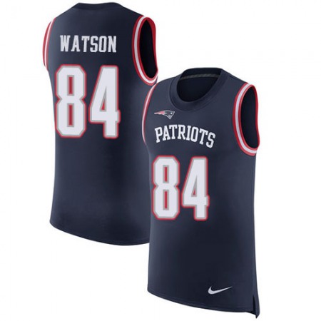 Nike Patriots #84 Benjamin Watson Navy Blue Team Color Men's Stitched NFL Limited Rush Tank Top Jersey