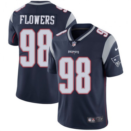 Nike Patriots #98 Trey Flowers Navy Blue Team Color Men's Stitched NFL Vapor Untouchable Limited Jersey