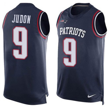 Nike Patriots #9 Matt Judon Navy Blue Team Color Men's Stitched NFL Limited Tank Top Jersey