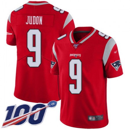 Nike Patriots #9 Matt Judon Red Men's Stitched NFL Limited Inverted Legend 100th Season Jersey