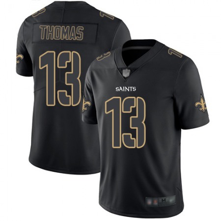 Nike Saints #13 Michael Thomas Black Men's Stitched NFL Limited Rush Impact Jersey