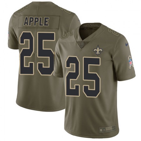 Nike Saints #25 Eli Apple Olive Men's Stitched NFL Limited 2017 Salute To Service Jersey