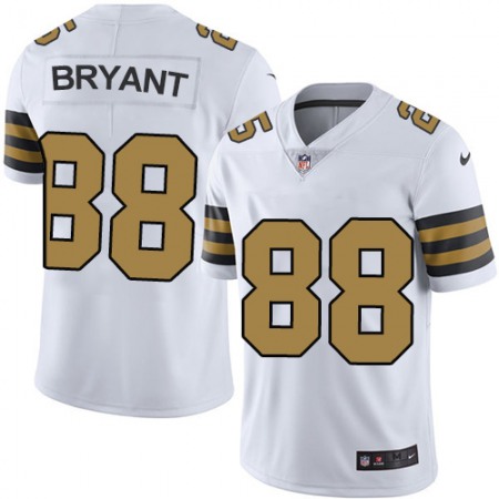 Nike Saints #88 Dez Bryant White Men's Stitched NFL Limited Rush Jersey