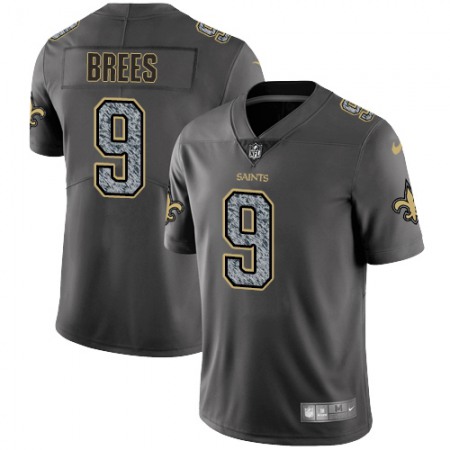 Nike Saints #9 Drew Brees Gray Static Men's Stitched NFL Vapor Untouchable Limited Jersey