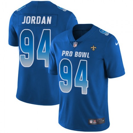 Nike Saints #94 Cameron Jordan Royal Men's Stitched NFL Limited NFC 2019 Pro Bowl Jersey