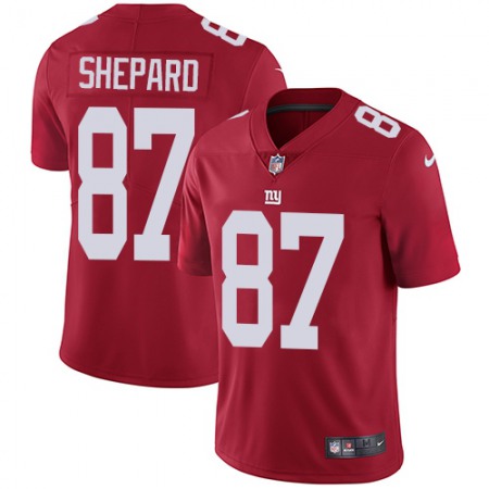 Nike Giants #87 Sterling Shepard Red Alternate Men's Stitched NFL Vapor Untouchable Limited Jersey