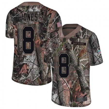 Nike Giants #8 Daniel Jones Camo Men's Stitched NFL Limited Rush Realtree Jersey