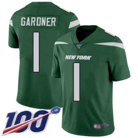 Nike Jets #1 Ahmad Sauce Gardner Green Team Color Men's Stitched NFL 100th Season Vapor Untouchable Limited Jersey