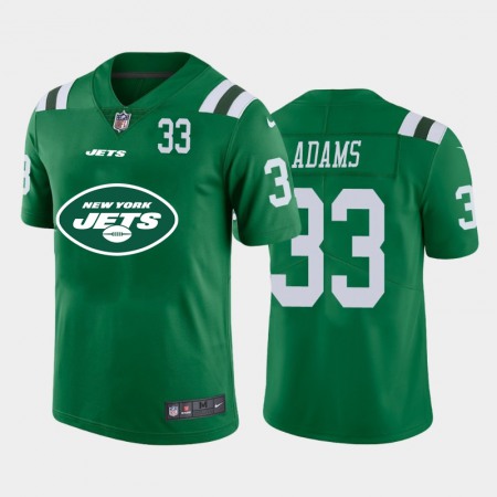 New York Jets #33 Jamal Adams Green Men's Nike Big Team Logo Player Vapor Limited NFL Jersey