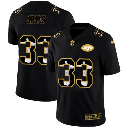 New York Jets #33 Jamal Adams Men's Nike Carbon Black Vapor Cristo Redentor Limited NFL Jersey