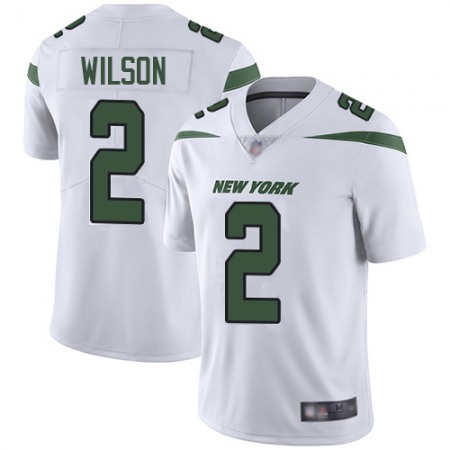 Nike Jets #2 Zach Wilson White Men's Stitched NFL Vapor Untouchable Limited Jersey