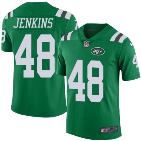 Nike Jets #48 Jordan Jenkins Green Men's Stitched NFL Elite Rush Jersey