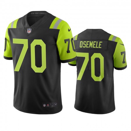 New York Jets #70 Kelechi Osemele Black Green Vapor Limited City Edition NFL Jersey