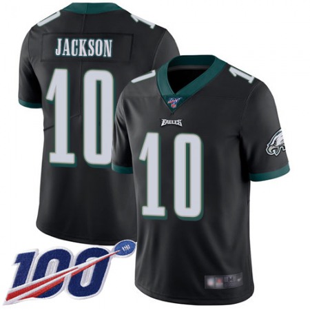 Nike Eagles #10 DeSean Jackson Black Alternate Men's Stitched NFL 100th Season Vapor Limited Jersey