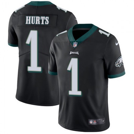 Nike Eagles #1 Jalen Hurts Black Alternate Men's Stitched NFL Vapor Untouchable Limited Jersey