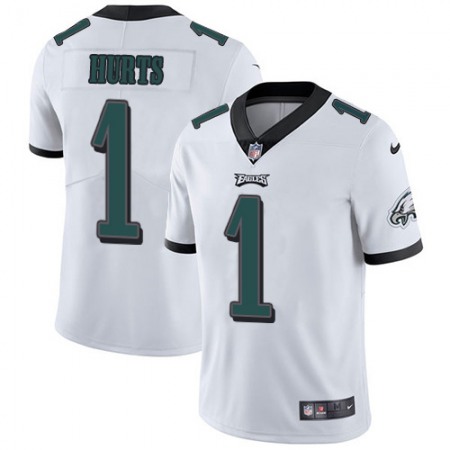 Nike Eagles #1 Jalen Hurts White Men's Stitched NFL Vapor Untouchable Limited Jersey