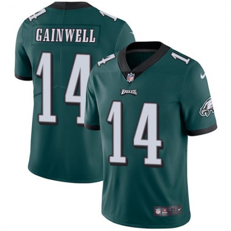 Nike Eagles #14 Kenneth Gainwell Green Team Color Men's Stitched NFL Vapor Untouchable Limited Jersey