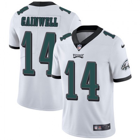 Nike Eagles #14 Kenneth Gainwell White Men's Stitched NFL Vapor Untouchable Limited Jersey