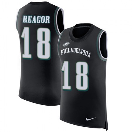 Nike Eagles #18 Jalen Reagor Black Alternate Men's Stitched NFL Limited Rush Tank Top Jersey