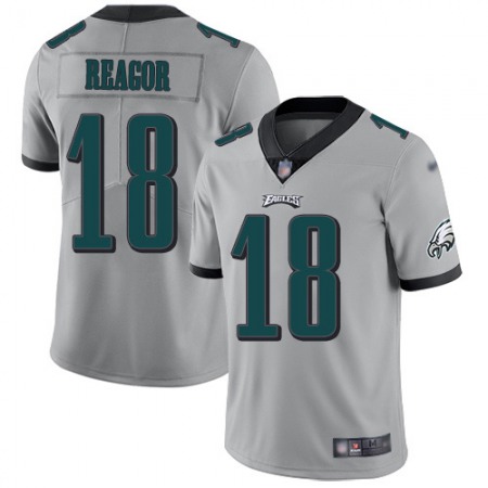 Nike Eagles #18 Jalen Reagor Silver Men's Stitched NFL Limited Inverted Legend Jersey