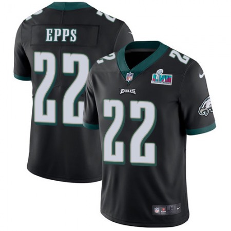 Nike Eagles #22 Marcus Epps Black Alternate Super Bowl LVII Patch Men's Stitched NFL Vapor Untouchable Limited Jersey