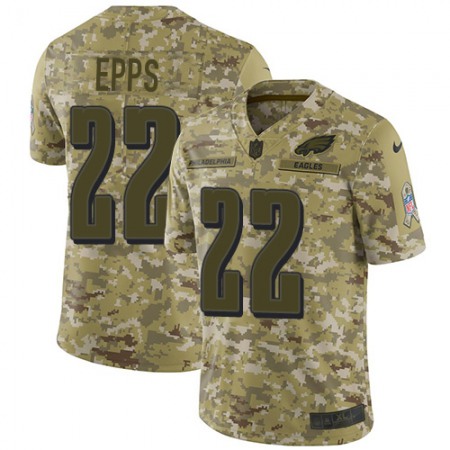 Nike Eagles #22 Marcus Epps Camo Men's Stitched NFL Limited 2018 Salute To Service Jersey