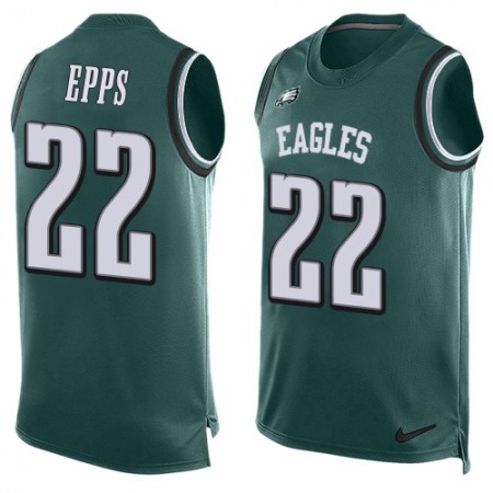 Nike Eagles #22 Marcus Epps Green Team Color Men's Stitched NFL Limited Tank Top Jersey