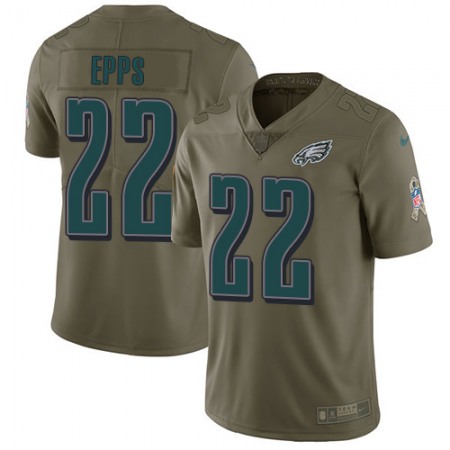 Nike Eagles #22 Marcus Epps Olive Men's Stitched NFL Limited 2017 Salute To Service Jersey