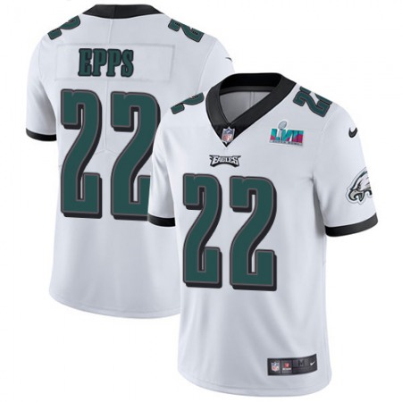 Nike Eagles #22 Marcus Epps White Super Bowl LVII Patch Men's Stitched NFL Vapor Untouchable Limited Jersey