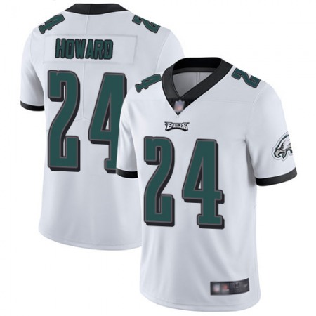 Nike Eagles #24 Jordan Howard White Men's Stitched NFL Vapor Untouchable Limited Jersey