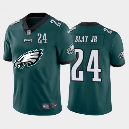 Philadelphia Eagles #24 Jordan Howard Green Men's Nike Big Team Logo Player Vapor Limited NFL Jersey